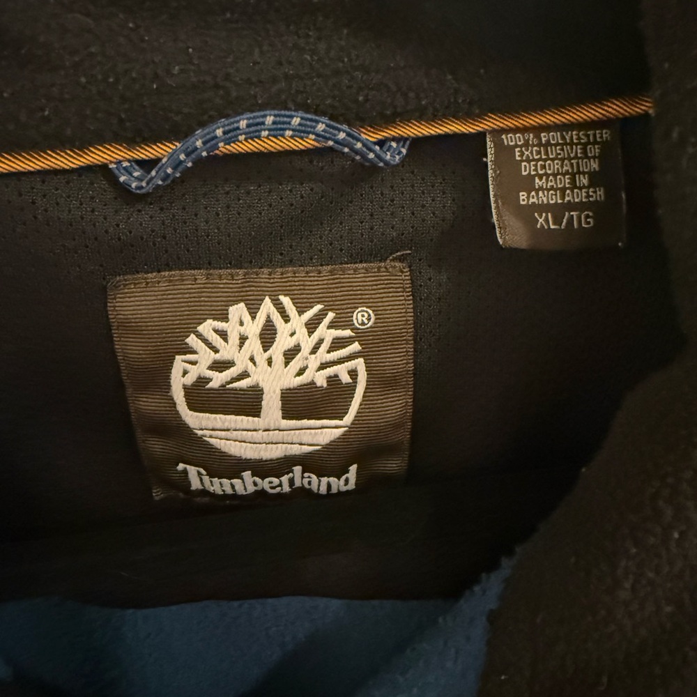 Timberland Fleece Jacket Men’s XL Blue Full Zip Outdoor Hiking - Picture 2 of 5